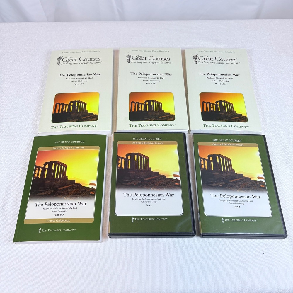 The Great Courses The Peloponnesian War Kenneth W Harl DVDs Book Set Lot 2007